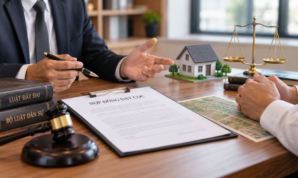 Cách giải quyết tranh chấp hợp đồng đặt cọc mua bán đất
